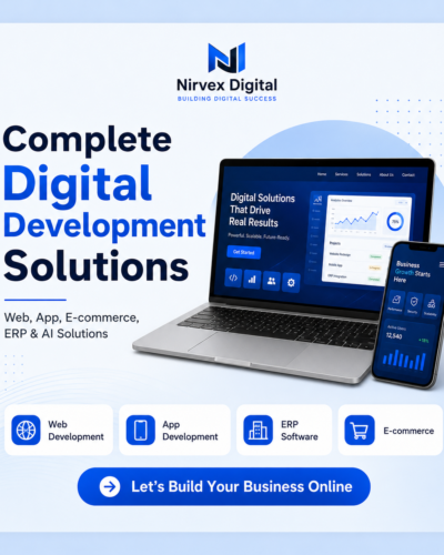 Complete Web, App, E-commerce, ERP & AI Development Services