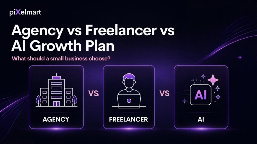 Digital Marketing Agency vs Freelancer vs AI Growth Plan: What Should a Small Business Choose?