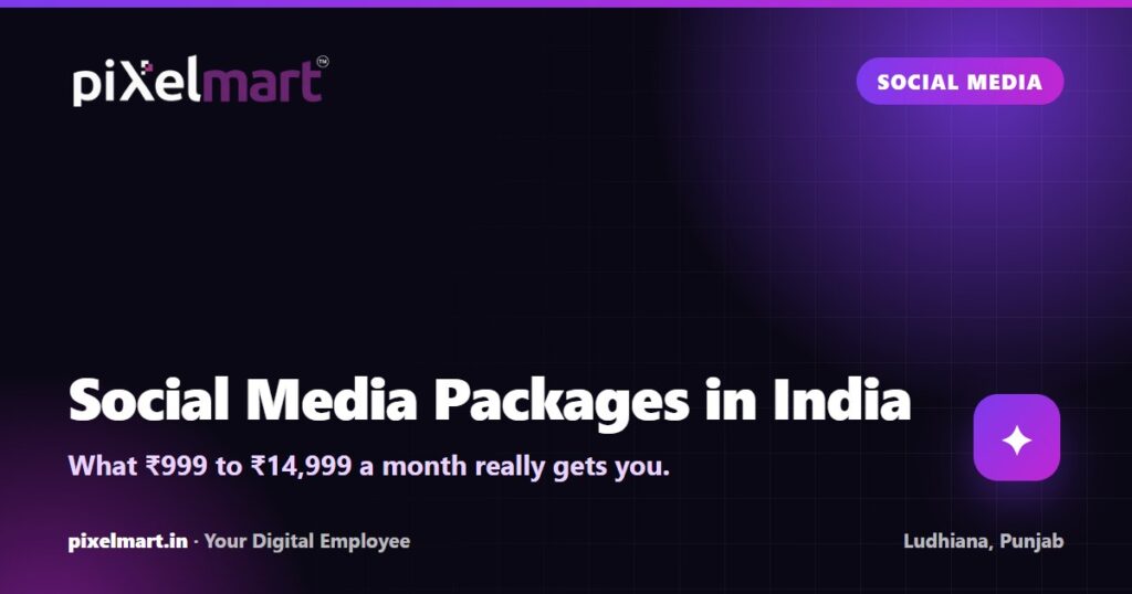 Social Media Management Packages in India: What ₹999 to ₹14,999 a Month Gets You